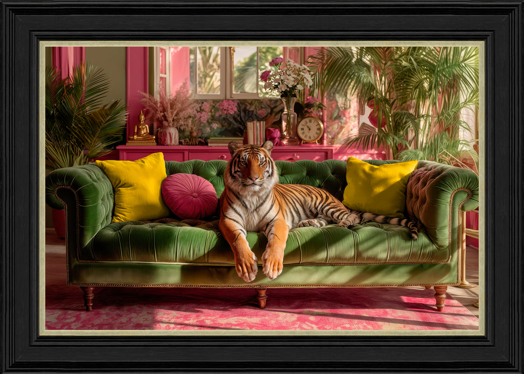 Lounging Tropical Tiger By Artko