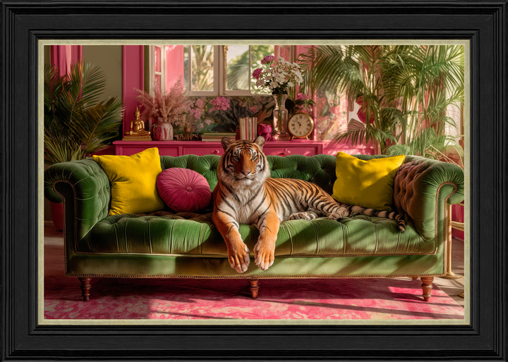 Lounging Tropical Tiger By Artko