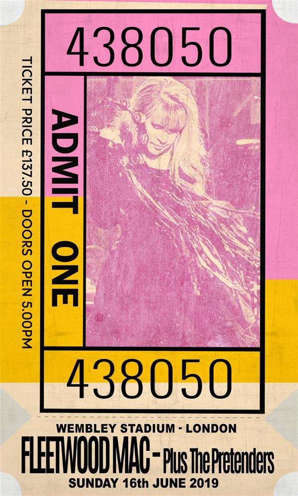 Admit One - Fleetwood Mac by Linda Charles - TheArtistsQuarter