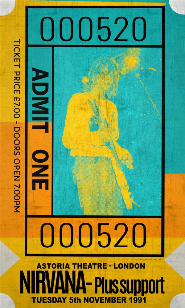 Admit One - Nirvana by Linda Charles - TheArtistsQuarter