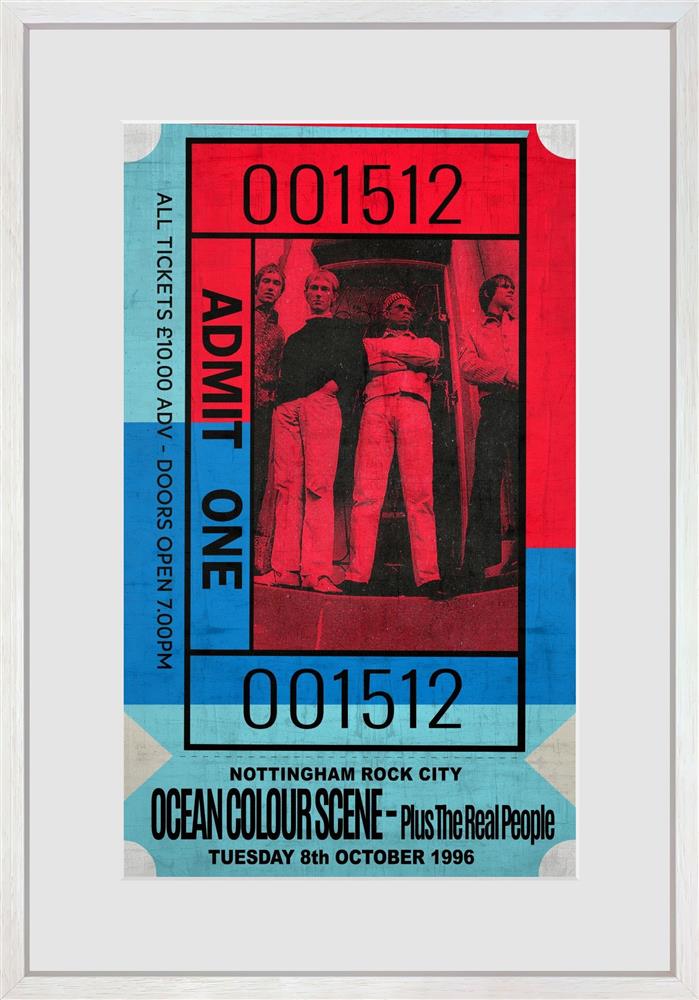 Admit One - Ocean Colour Scene by Linda Charles - TheArtistsQuarter