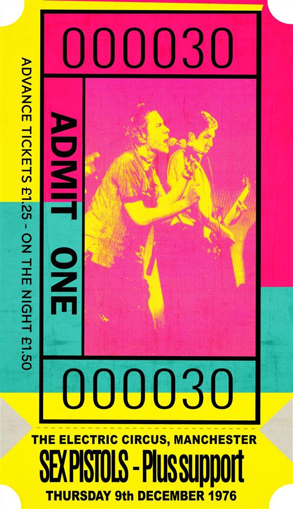 Admit One - Sex Pistols by Linda Charles - TheArtistsQuarter