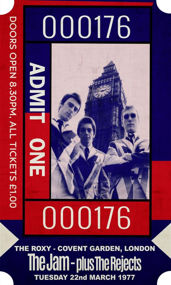 Admit One - The Jam by Linda Charles - TheArtistsQuarter