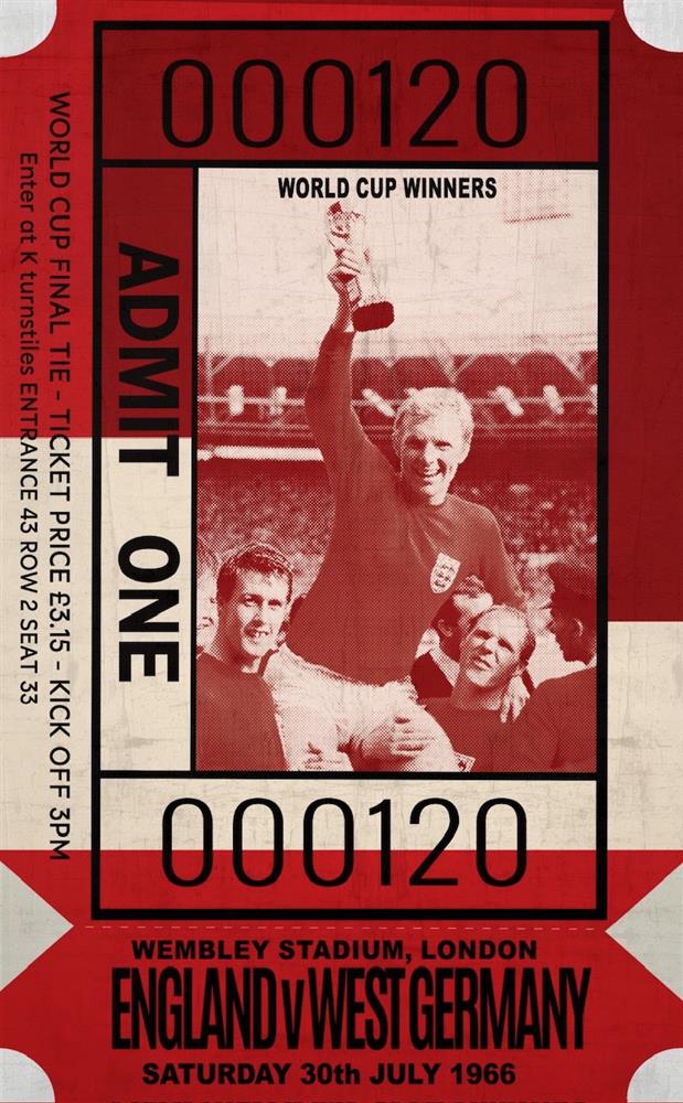 Admit One - World Cup Winners by Linda Charles - TheArtistsQuarter
