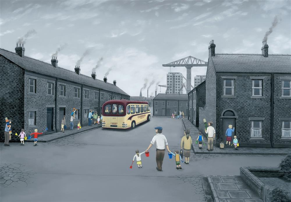 All Aboard For The Seaside - Paper by Leigh Lambert - TheArtistsQuarter