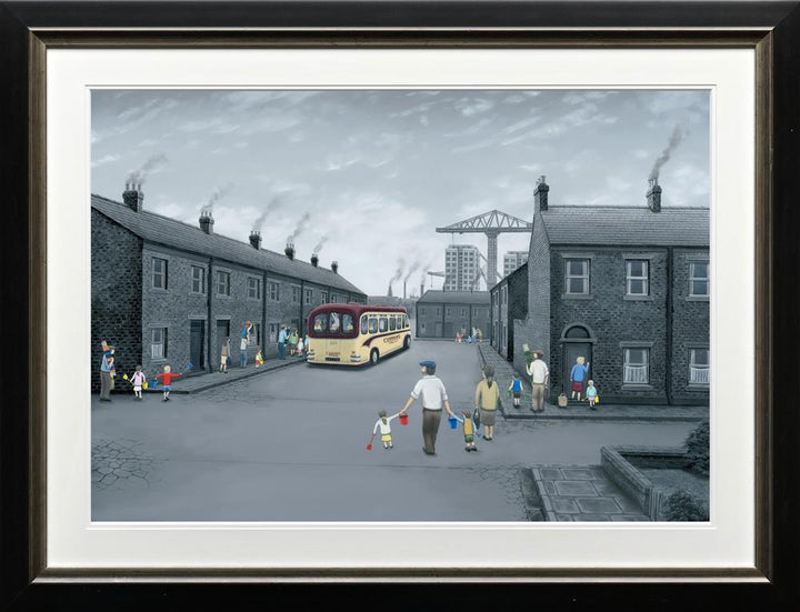 All Aboard For The Seaside - Paper Artist Proof by Leigh Lambert - TheArtistsQuarter