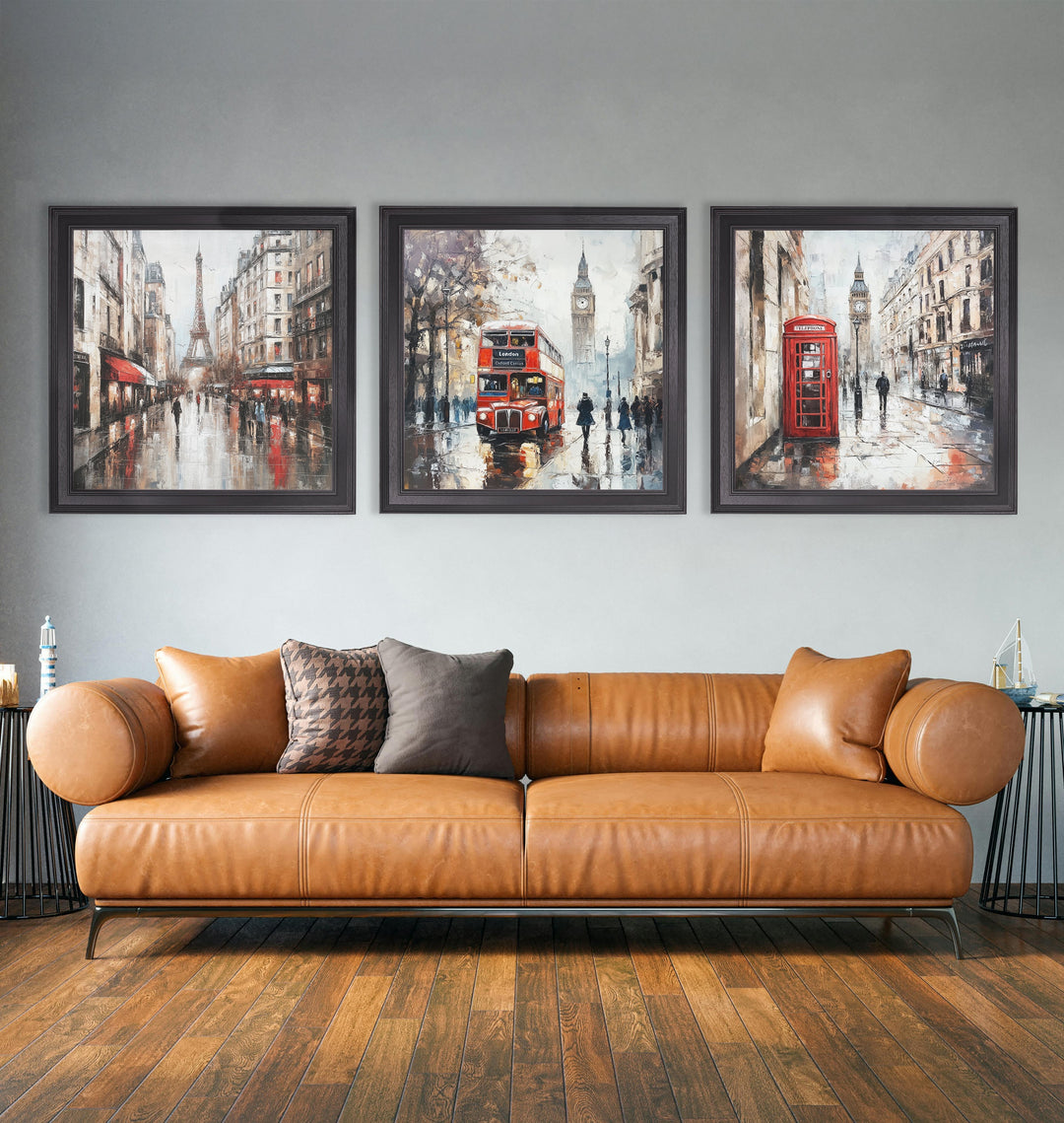 Paris Eiffel Tower - Black Hurstwood Square Frame