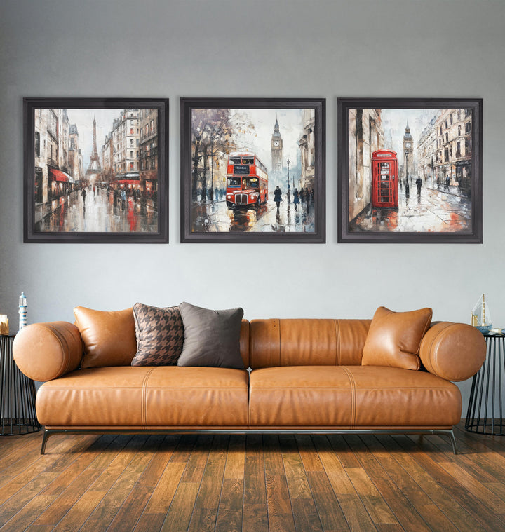 London Telephone Box - Black Hurstwood Square Frame