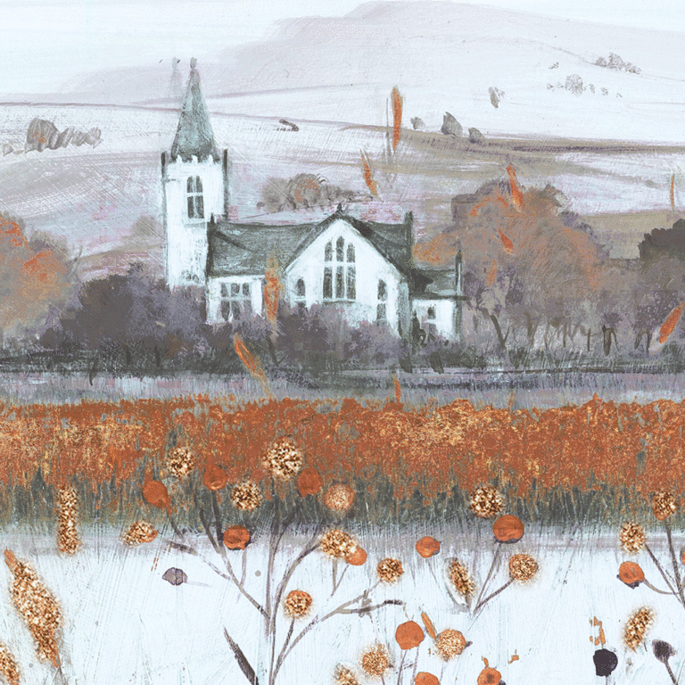 Copper Marshlands Square I By Diane Demirci *NEW* - TheArtistsQuarter