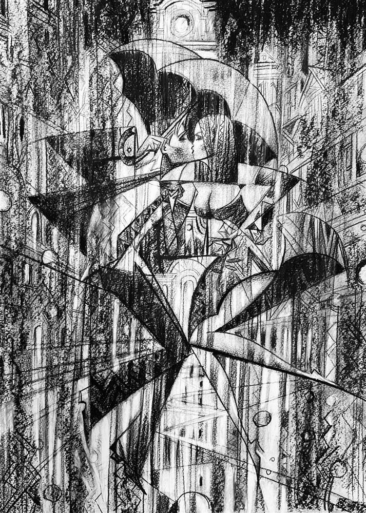 Avenue Of The Hearts - Sketch by Andrei Protsouk - TheArtistsQuarter