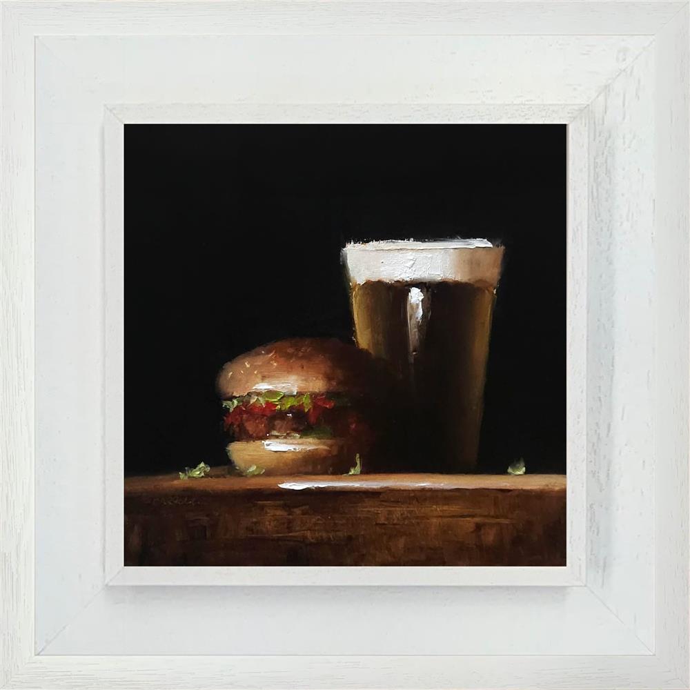 Beer And Burger by Neil Carroll (Original) - TheArtistsQuarter