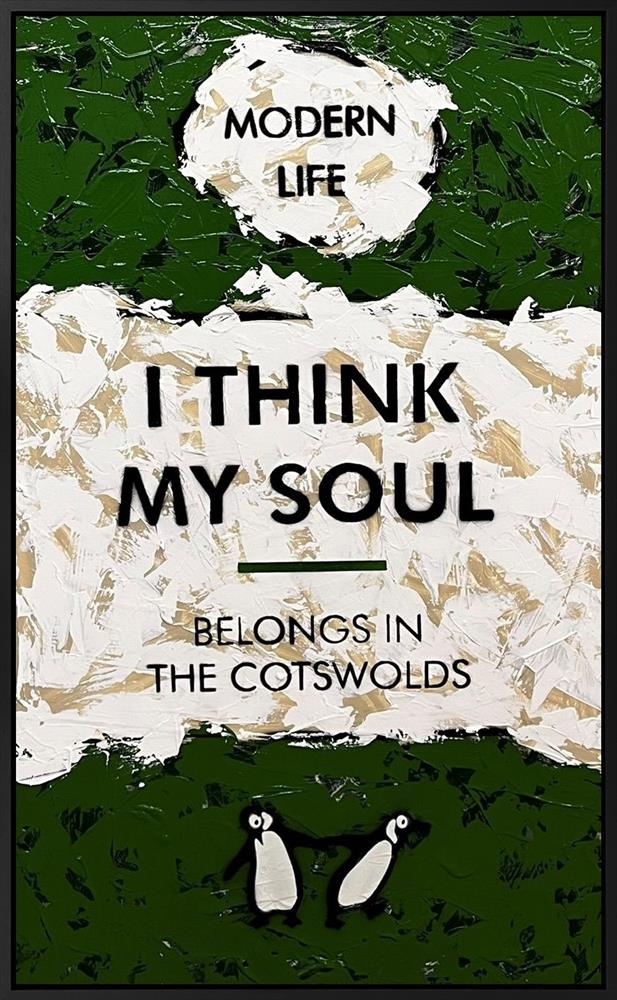 Belongs In The Cotswold - XL Canvas by Hue Folk (Original) - TheArtistsQuarter