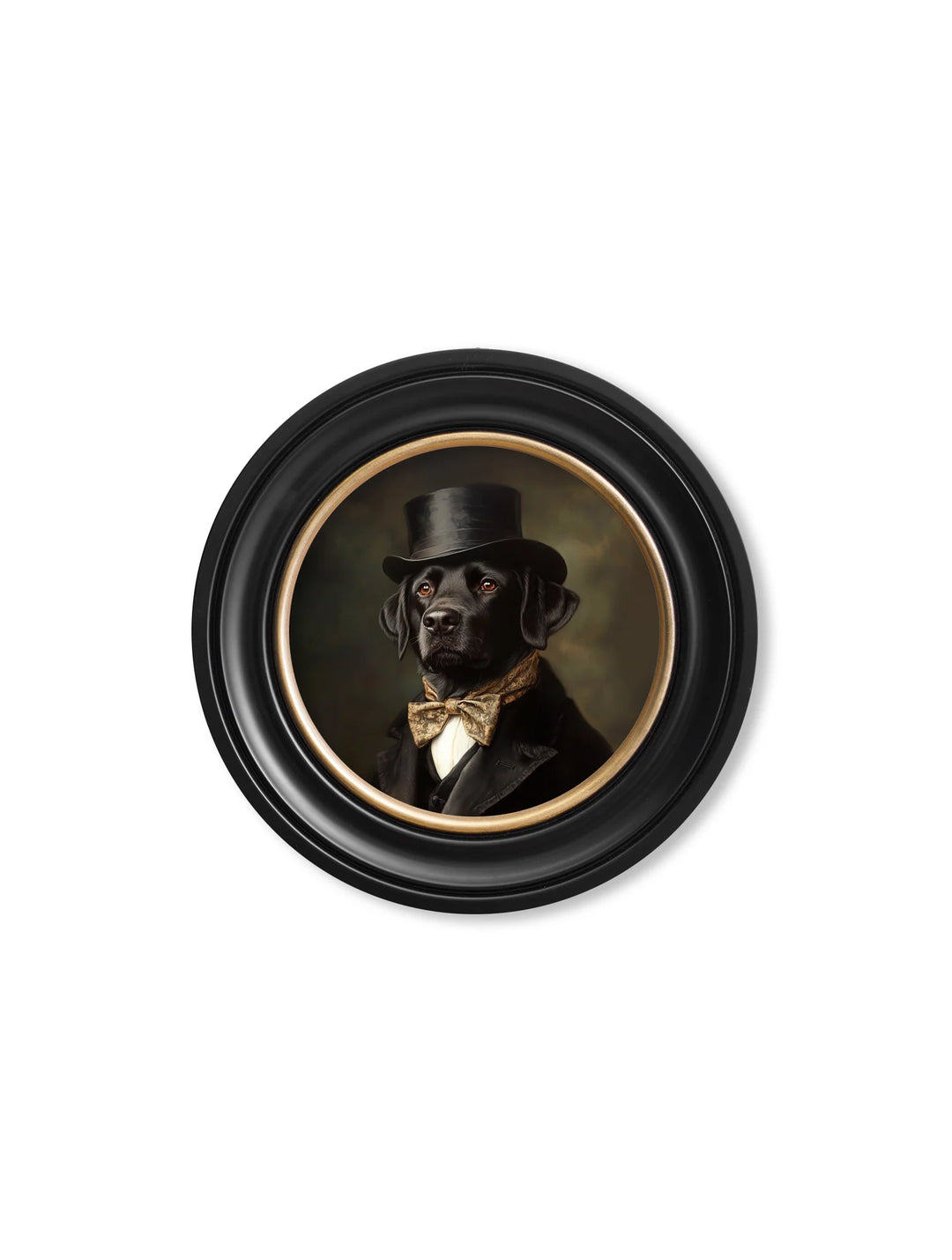 Lord Wagsalot - Oxford Round Frame - TheArtistsQuarter