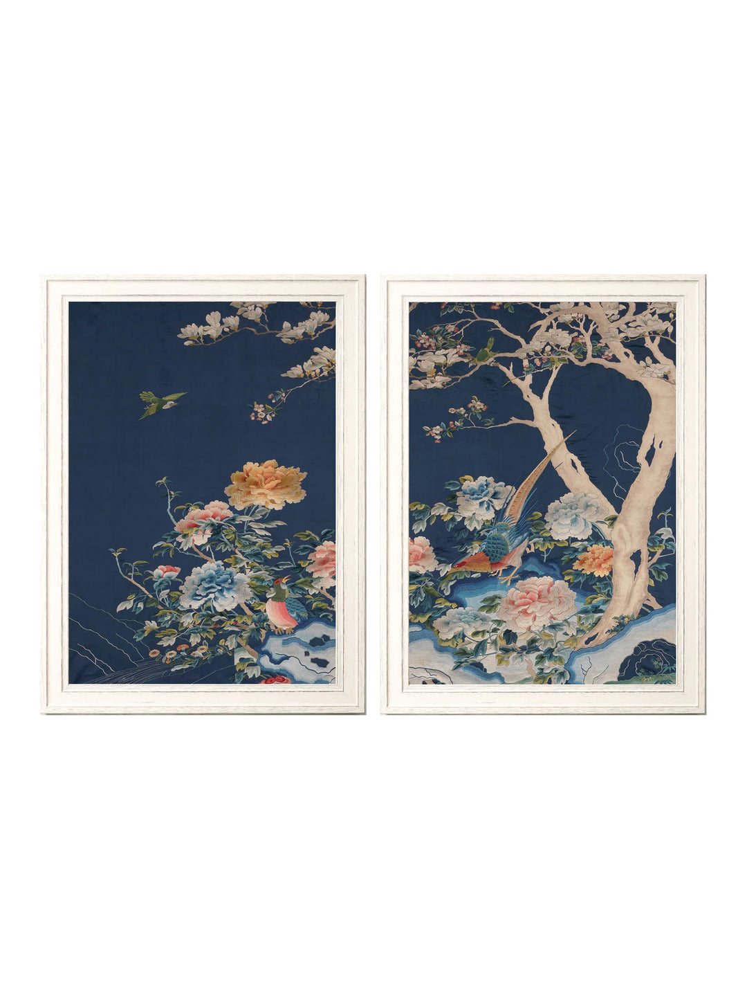 Blue Blossom Trees Set of 2 - TheArtistsQuarter