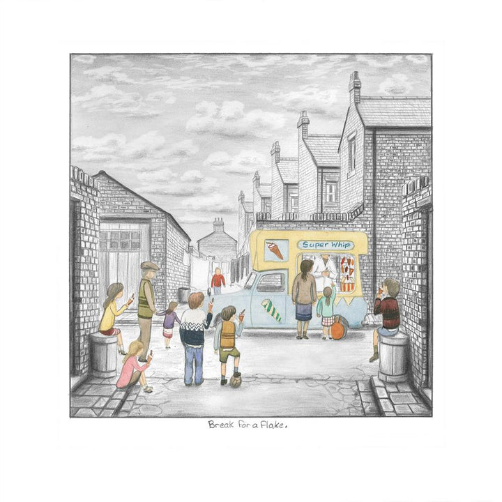 Break For A Flake - Sketch by Leigh Lambert - TheArtistsQuarter