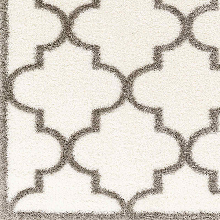 Cloudy Shaggy Rug Ivory & Dark Grey - TheArtistsQuarter