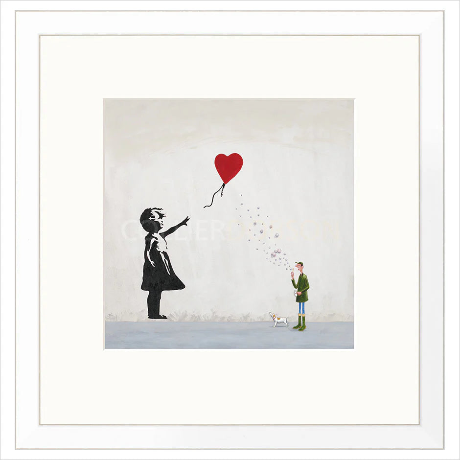 Red Balloon & Bubbles By Chris Ross Williamson - TheArtistsQuarter