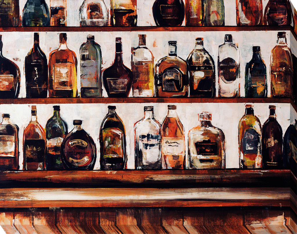 The Tipple Shelf Canvas By Sydney Edmunds *NEW* - TheArtistsQuarter