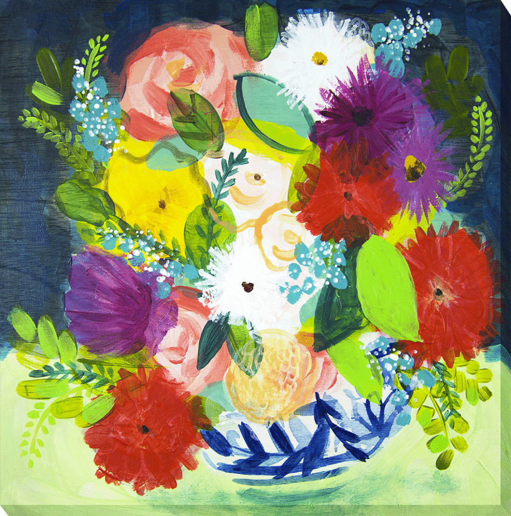 Summer Bouquet III Canvas By Shelley Hampe *NEW* - TheArtistsQuarter