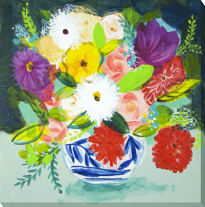 Summer Bouquet IV Canvas By Shelley Hampe *NEW* - TheArtistsQuarter