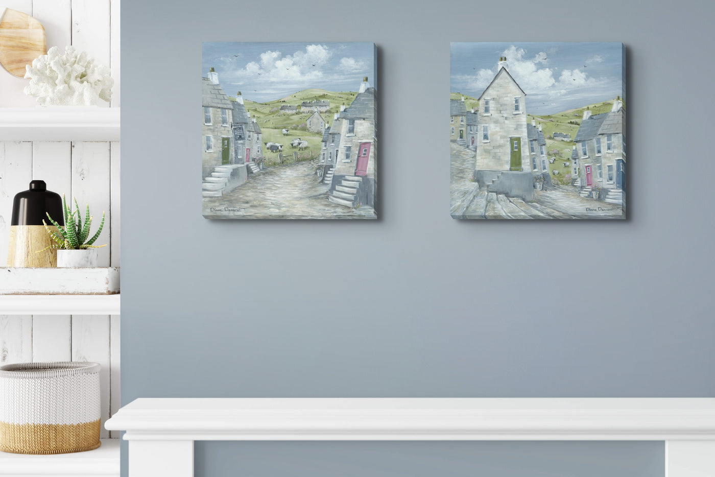 Cobbly Street I Canvas By Diane Demirci *NEW* - TheArtistsQuarter