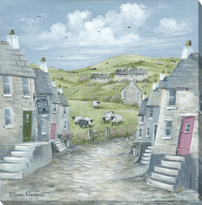Cobbly Street I Canvas By Diane Demirci *NEW* - TheArtistsQuarter