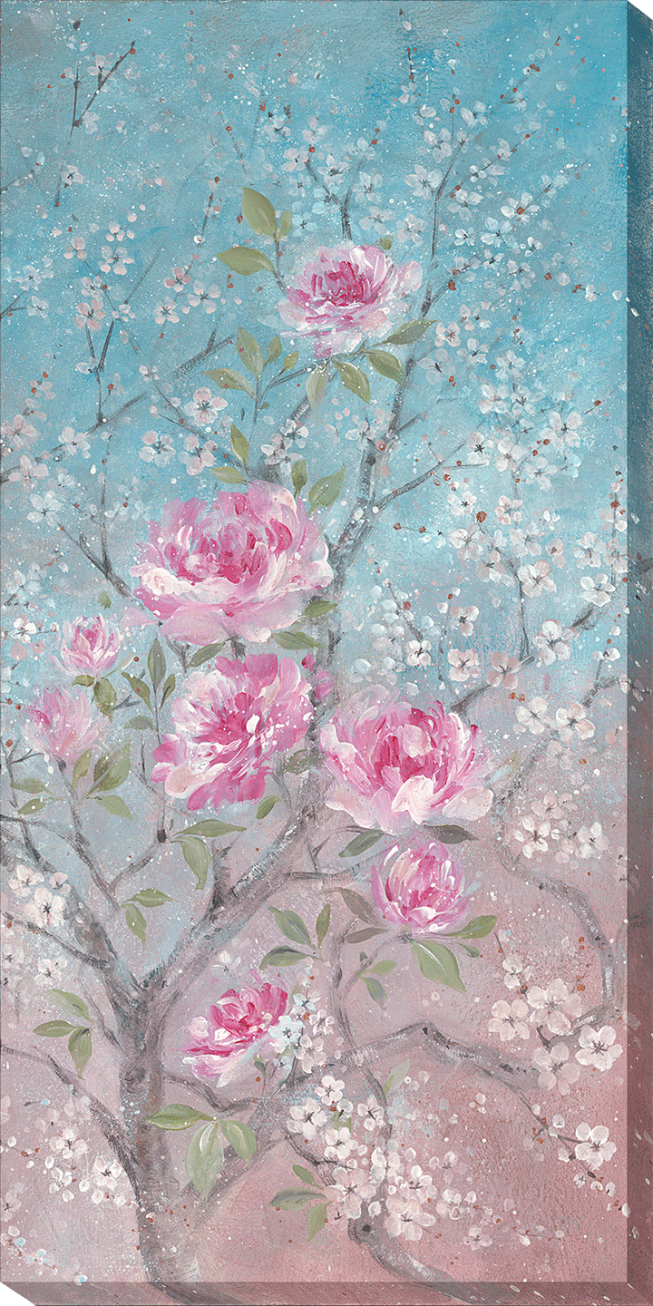 Pink Floral & Blossom II Canvas By Diane Demirci - TheArtistsQuarter