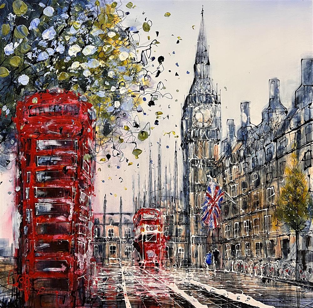 Calling Westminster By Nigel Cooke (Signed Limited Edition on Canvas) - TheArtistsQuarter