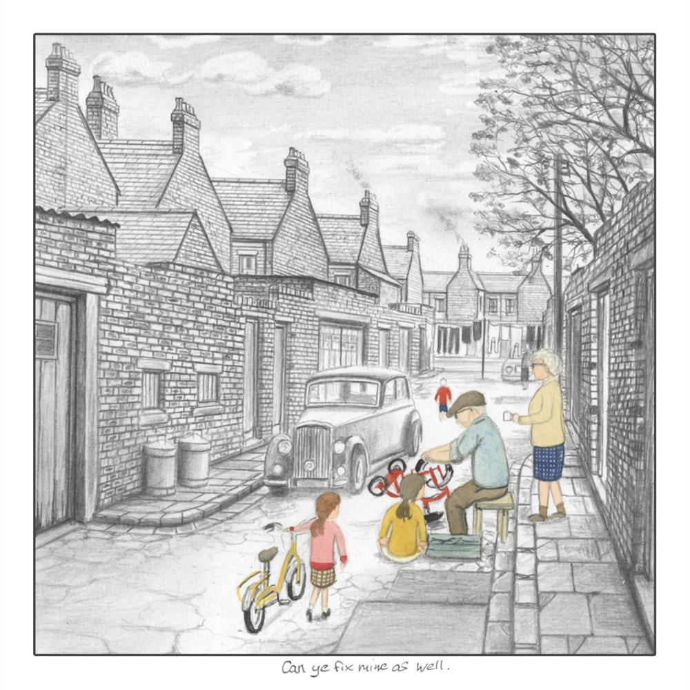 Can Ye Fix Mine As Well - Sketch by Leigh Lambert - TheArtistsQuarter