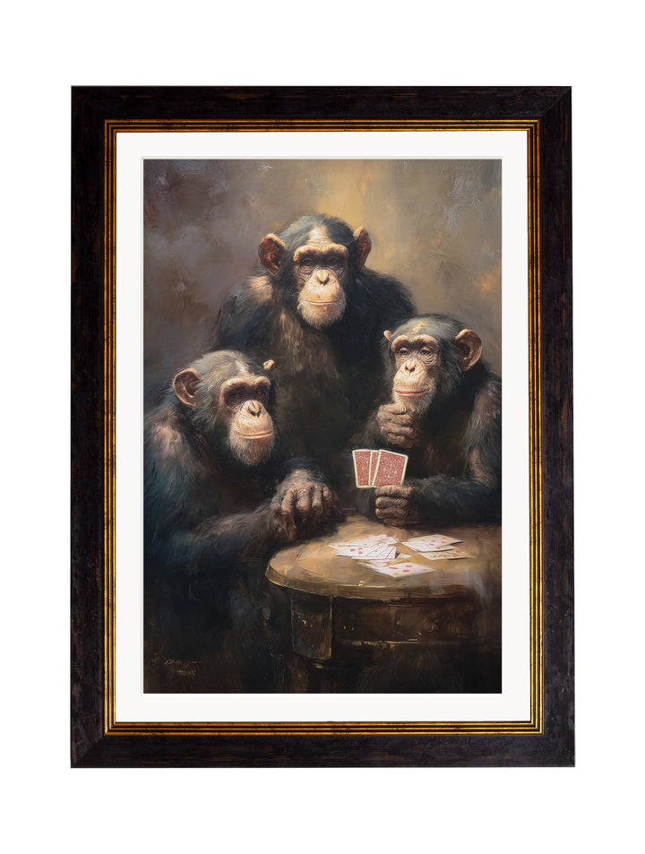 The Card-Playing Chimps - Oxford Frame