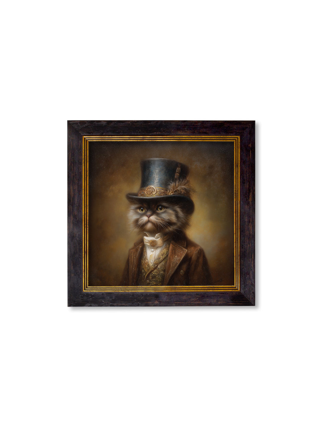 Sir Fluffington - Gentleman Persian Cat Oxford Square Frame