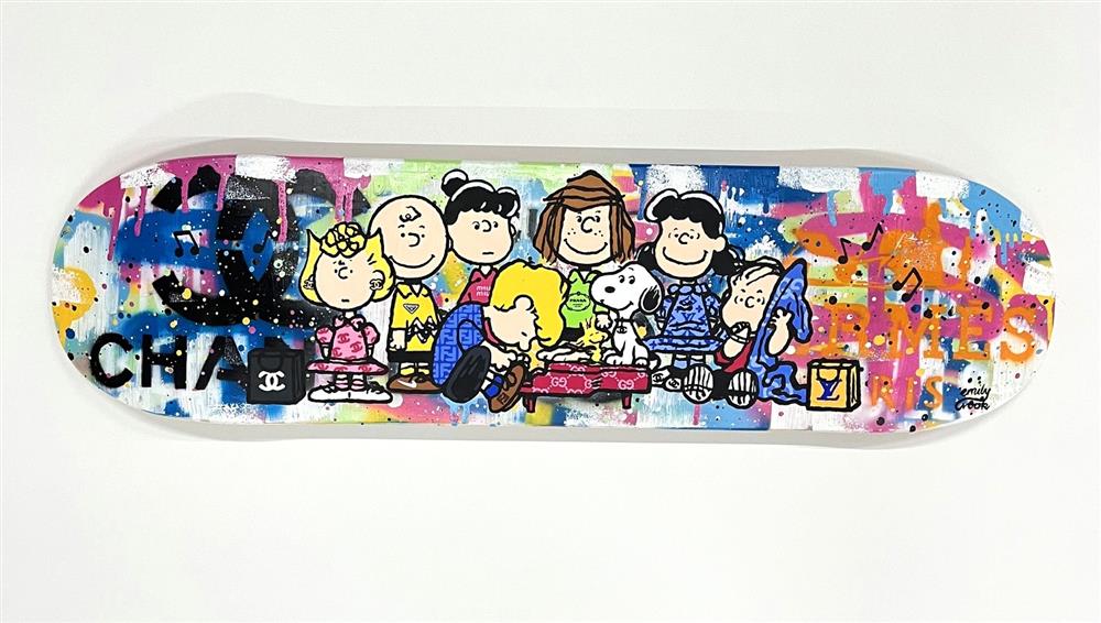Charlie And Friends - Skatedeck by Emily Crook (Original) - TheArtistsQuarter