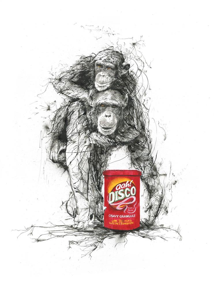 Chimps And Gravy - Miniature by Scott Tetlow - TheArtistsQuarter
