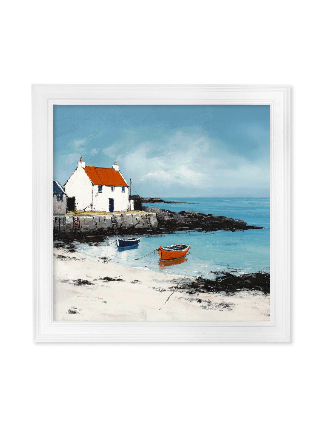 The Coastal House - White Hurstwood Square Frame