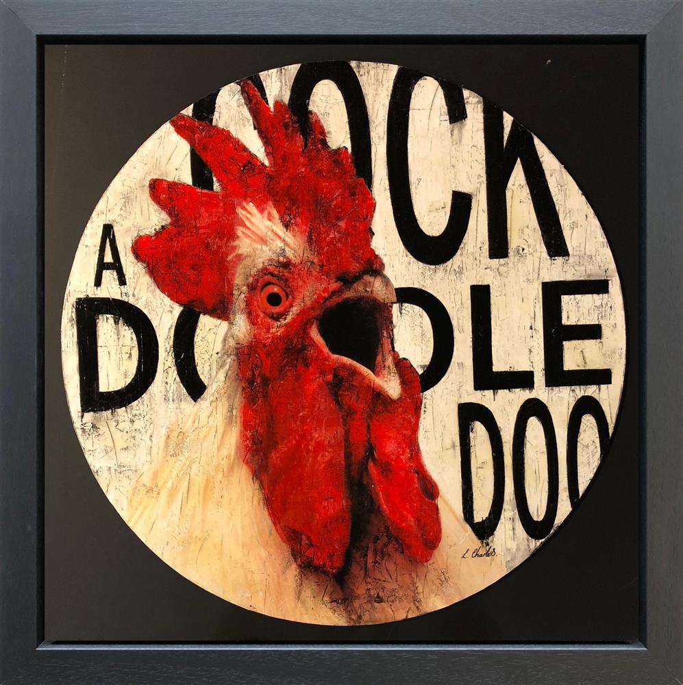 Cock-a-Doo Circle by Linda Charles (Original) - TheArtistsQuarter