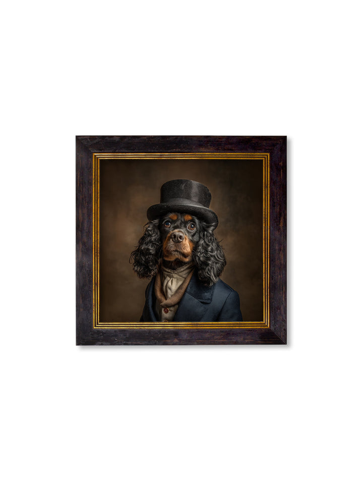 Lord Longears - Gentleman Cocker Spaniel Oxford Square Frame