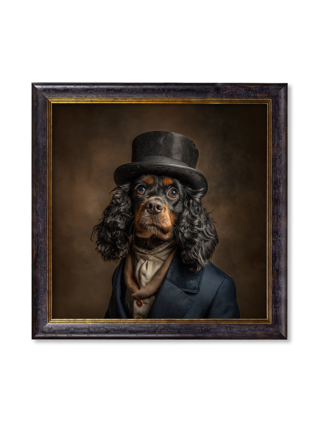 Lord Longears - Gentleman Cocker Spaniel Oxford Square Frame