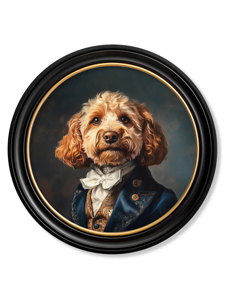 Sir Barkington - Oxford Round Frame - TheArtistsQuarter