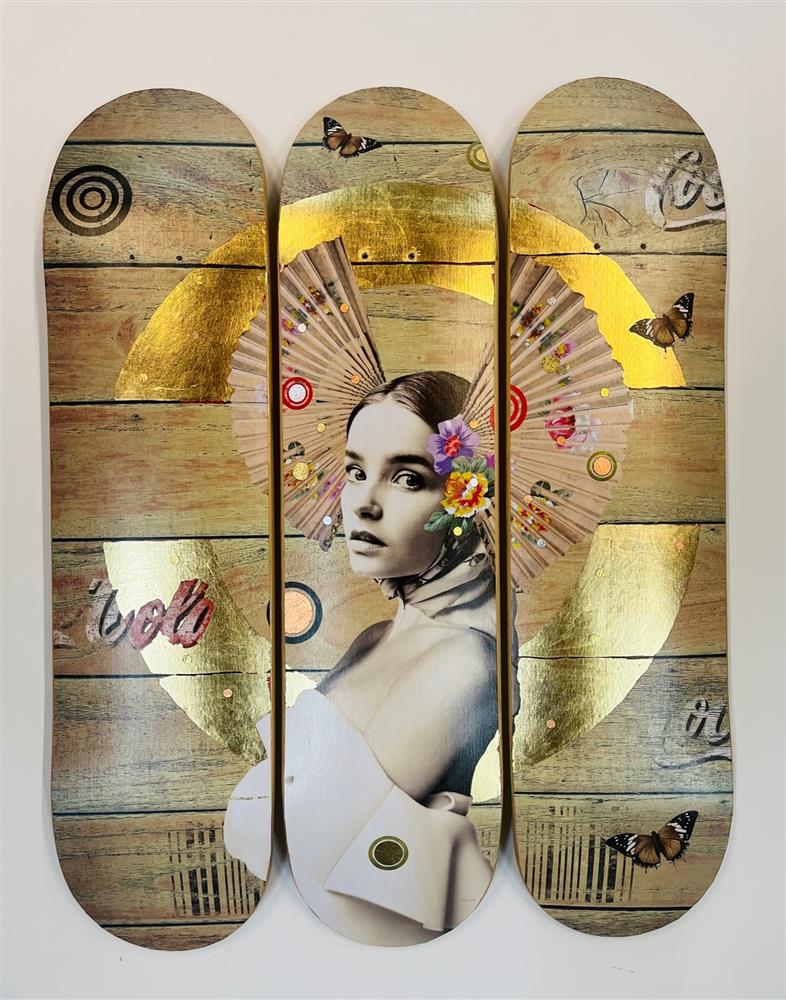 Cola Skate Deck - Gold Leaf by The Trunk Of Funk (Limited Edition) - TheArtistsQuarter