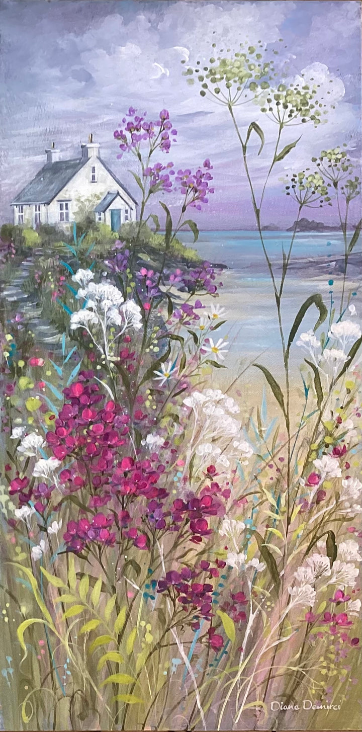 Cove Blooms I Original Artwork By Diane Demirci - TheArtistsQuarter