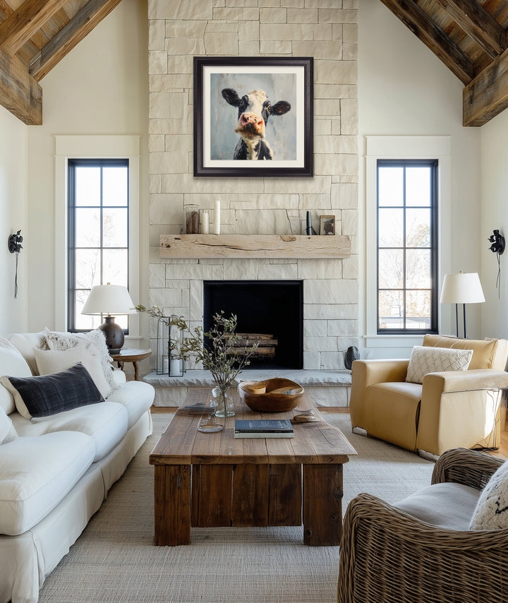 The Curious Cow - Black Hurstwood Square Frame