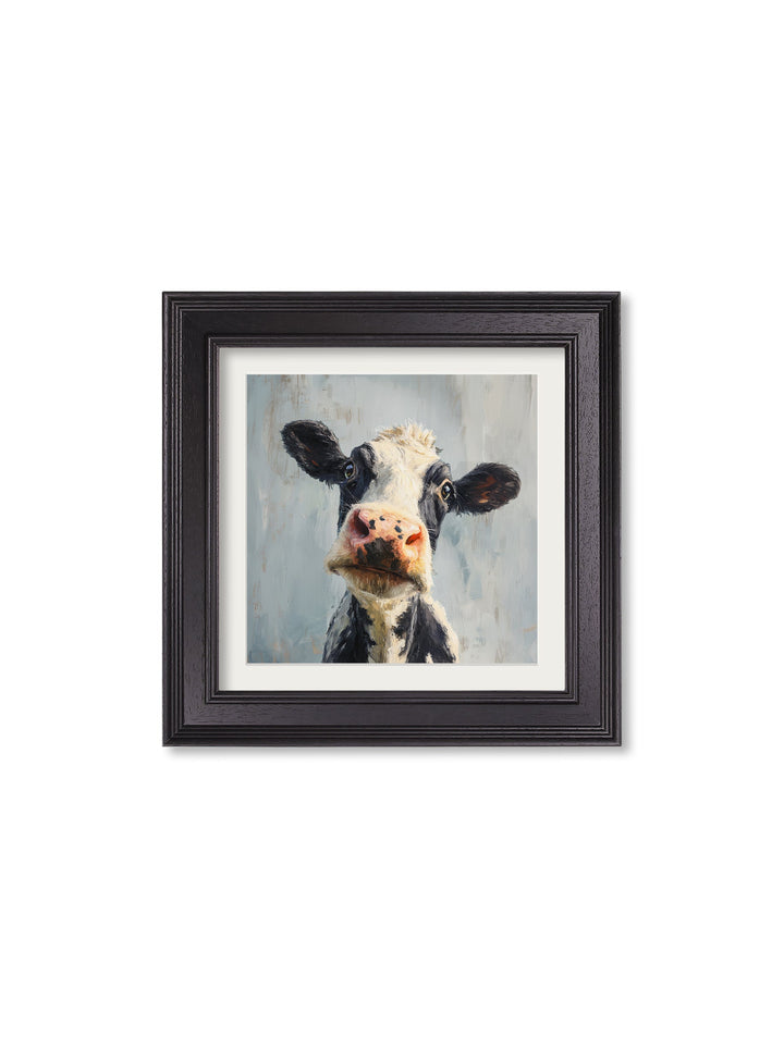 The Curious Cow - Black Hurstwood Square Frame