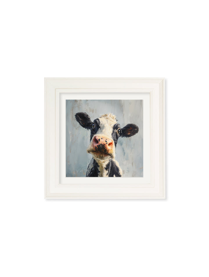 The Curious Cow - Cream Hurstwood Square Frame