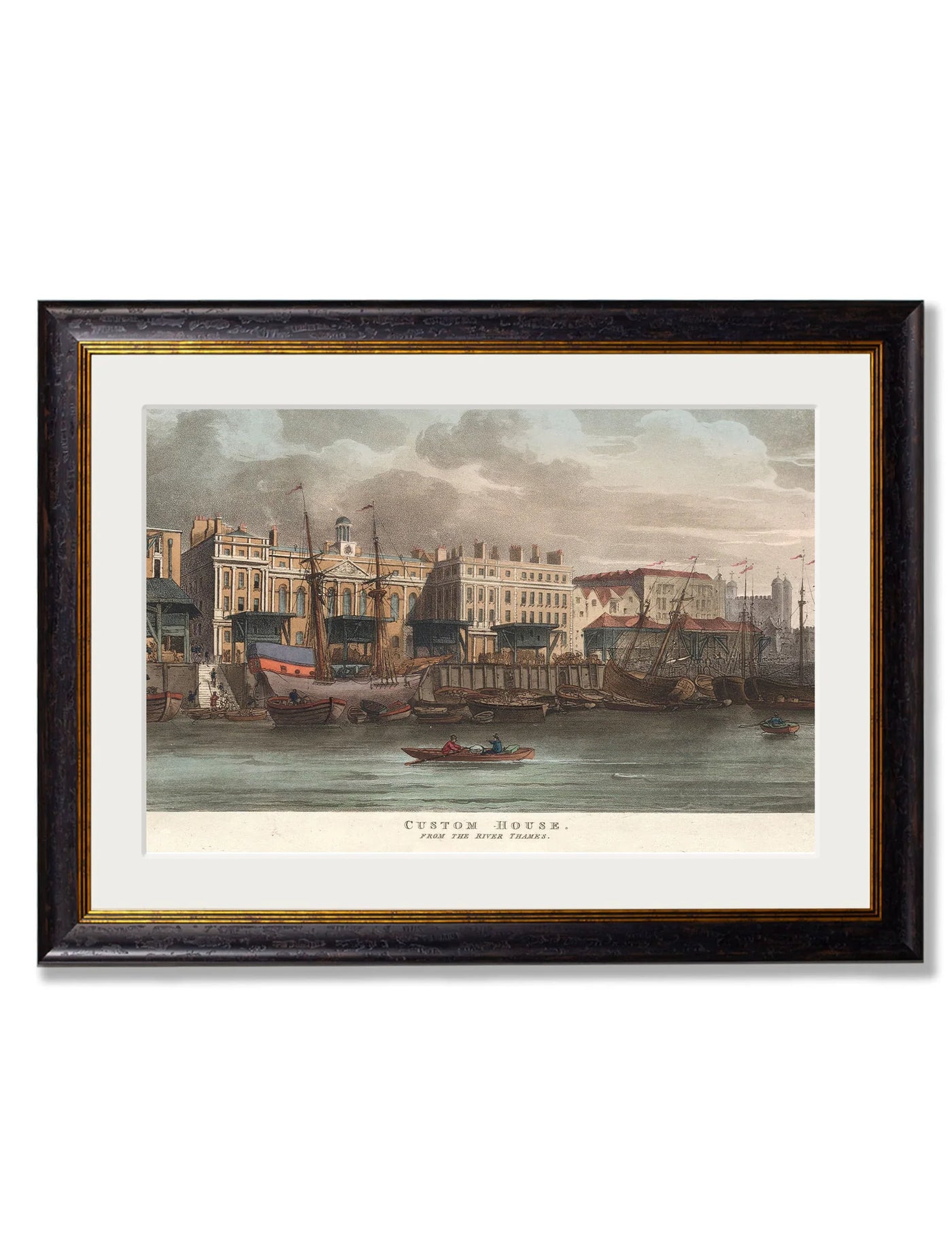 c.1808 Custom House from the River Thames - TheArtistsQuarter