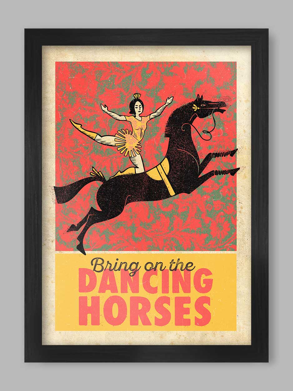 Echo And The Bunnymen Dancing Horses - Music Poster Print - TheArtistsQuarter