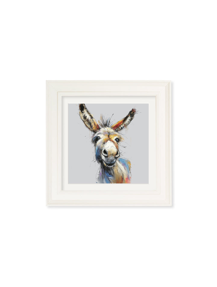Donkey Jack & Jennet Cosy Sketch - Cream Hurstwood Square Frame
