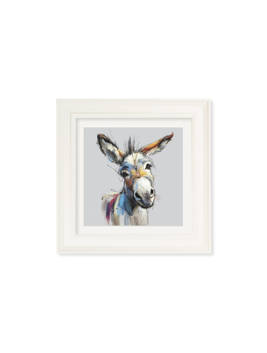 Donkey Jack & Jennet Cosy Sketch - Cream Hurstwood Square Frame