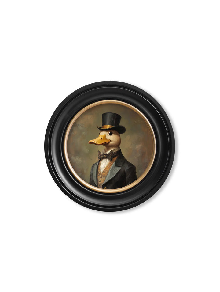 Captain Quackmore - Oxford Round Frame - TheArtistsQuarter