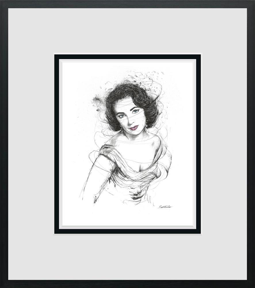 Elizabeth Taylor Miniature by Scott Tetlow - TheArtistsQuarter