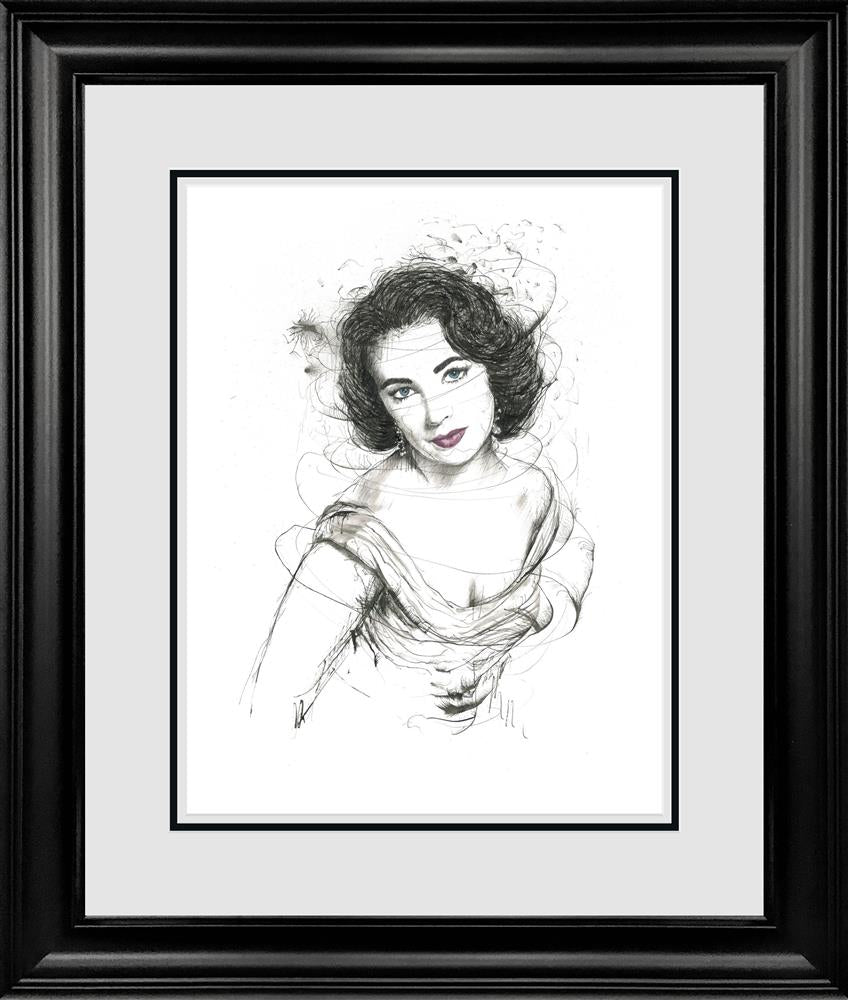 Elizabeth Taylor by Scott Tetlow (Original) - TheArtistsQuarter